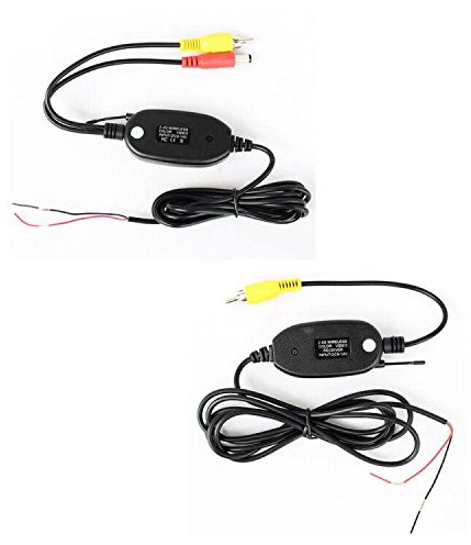 Kalakass 2.4GHz Wireless Transmitter Receiver für Auto Reverse Rückfahrkamera und Monitor Einparkhilfe Fahrzeug CAM GPS Radio Player
