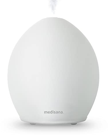 Medisana | AD 635 | Aroma Diffuser | Milchglas | Raumerfrischer | Lufterfrischer | Duftlampe mit Timer | Raumduft elektrisch | Ätherische Öle Duftöle | Wellness-Licht in 6 Farben | 100 ml