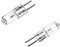 Othmro 5Unidades Bombillas Halógenas G5.3, 35 W, Casquillo G5.3, Bombillas Halógenas de 12 V, G5.3, 3000 K, Intensidad Regulable, Principalmente para Instalaciones de Iluminación