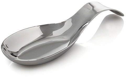 MGE - Poggia Mestolo Cucina - Porta Cucchiaio da Cucina - Poggia Posate - Porta Mestoli da Cucina da Appoggio - Appoggio Mestoli da Cucina - Poggia Cucchiaio Cucina in Acciaio Inox