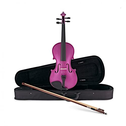 Gear4music Violín 4/4 Full Size Morado para principiantes Edades 11+