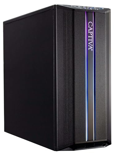 Captiva PC Power Starter R69-318 I AMD R5 5600G I Mainboard A520M I 16GB DDR4 RAM I Radeon Graphics I 500GB M.2 SSD I ohne Windows I Office Personal Computer Business Tower I WLAN I USB