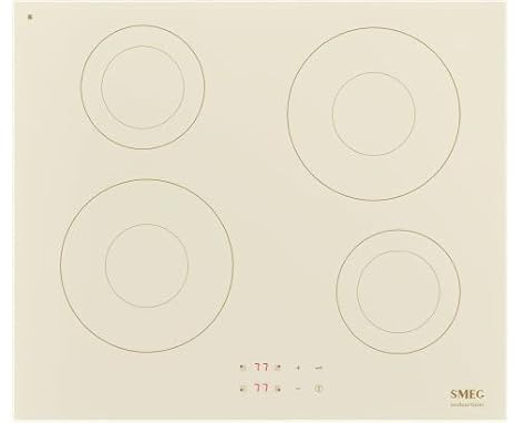 SMEG SI2641DP, Piano cottura a induzione COLONIAL, Cream glass