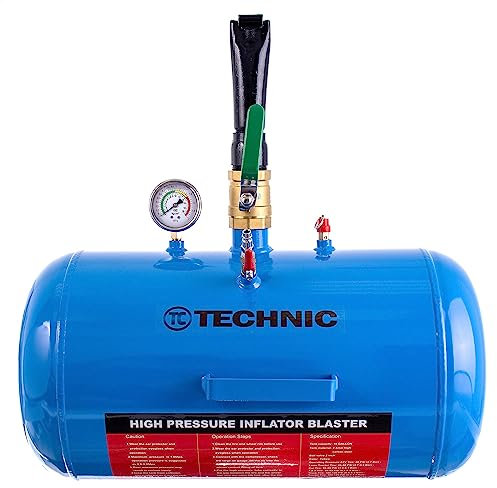 Inflator, Reifen, professioneller Reifenfüller, Booster 40l, Reifenschockfüller, Airbooster, Luftkanone, Befüllhilfe, Luftkanone mit Glicerinmanometer für Service und Autowerkstatt