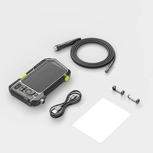 QDTimes Borescopes/endoscopes Teslong NTS500 Endoscope-Borescope with 5 IPS Screen, IP67 Waterproof 1080P HD Inspection Camera for Car Pipe Plumbing HVAC (Single Lens-7.6mm diameter-3Meter)