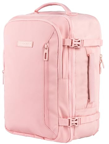 Zaino Bagaglio A Mano 40x20x25 Ryanair, Zaino Borsa 20L Voli Low Cost Easyjet - Rosa