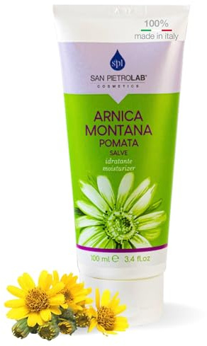 SAN PIETRO LAB - Arnica Montana Pomata Extra Forte Montana con Effetto Caldo Per Dolori, Contusioni e Gonfiori con Funzione Antidolorifica 100 ml
