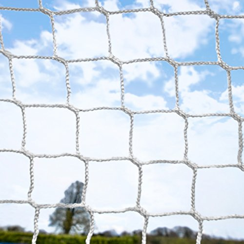 FORZA Ersättande fotbollsmålnät [9 storlekar] | premium väderbeständig fotbollsnät för Steel42 fotboll, futsal och GAA-mål – NET ENDAST (10 fot x 6 fot (GAA))