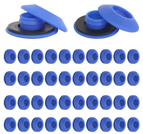 40 Pièces Œillets en Plastique pour Bâche De Piscine - 28 x 28 x 12 Mm - Autoperforants et Auto Bloquants pour Tissus, Tente, Voile
