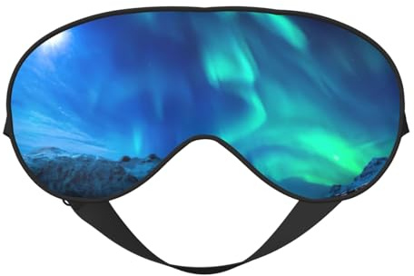 Northern Lights1 Schlafmaske mit Aufdruck, Nacht-Augenbinde, weicher Augenschutz für Damen und Herren, für Reisen, Nickerchen, Meditation