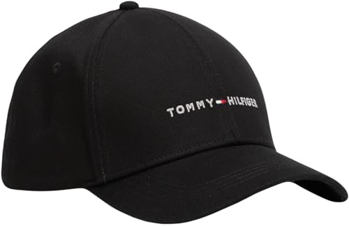 Tommy Hilfiger Casquette Homme Foundation Panel en Coton, Noir (Black), Taille Unique