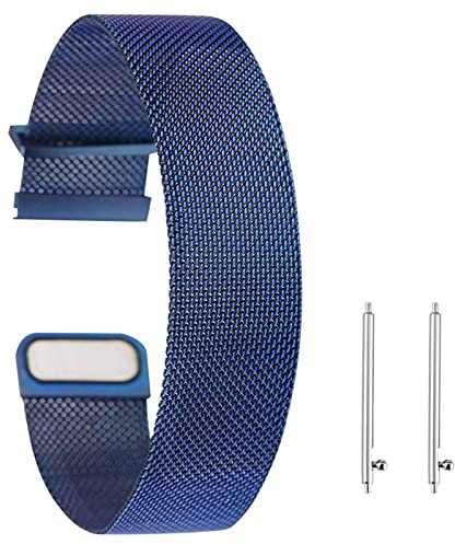 20 mm 22 mm Edelstahlarmband, Magnetarmband, Ersatzarmband mit Schnellverschluss-Federstegarmband