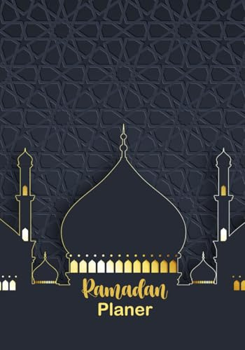 Ramadan planer: islamischer kalender tagebuch -schwarz- Verse aus dem Koran, To do list, Ziele, Koran-Tracker…