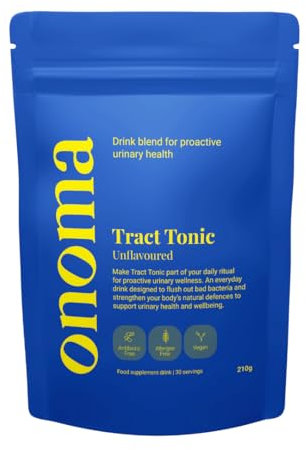 Onoma Health Tract Tonic – 9-in-1 D-Mannose Powder with Cranberry, Vitamin C & Fennel | Natural UTI Prevention | Cystitis Relief & Bladder Support Drink | Unflavoured Powder