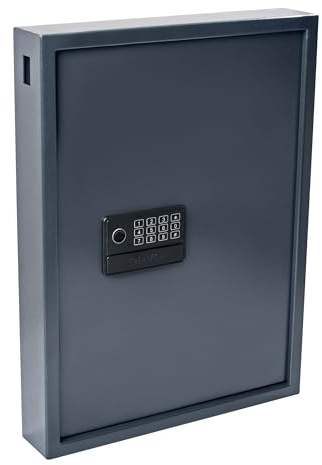 Pavo – Nyckelskåp med hög säkerhet för 50 nycklar, mått: 550 x 380 x 100 mm, fingeravtrycksläsare, USB-C-portar, inklusive 50 nyckelringar - 8025145