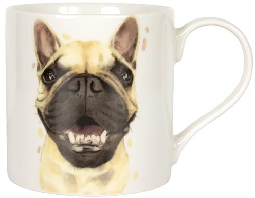 Lesser & Pavey Robert James Hull Frenchie Mug | Tea & Coffee, Hot Drinks, Fine China, Kitchen & Home, Reusable Ceramic, Gifts For Women & Men