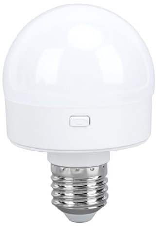 Fdit Bulbo a LED, Lampadina a LUMPA MAGNITICA E26 a Batteria a Batteria Alimentata con RGB Ricaricabile RGB con Remoto, Timer, 15 Colori per Casa, All'aperto