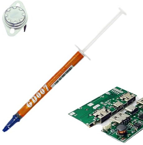 Evember Pasta Termica Dissipante - Pasta Termica Per Processori | Siringa con Tubo in Silicone Conduttivo per CPU, PC, Stampanti, Componenti Elettronici e Dissipazione del Calore