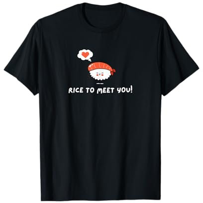 Rice to Meet You, amateur de boîtes à bento kawaii, cuisine japonaise T-Shirt