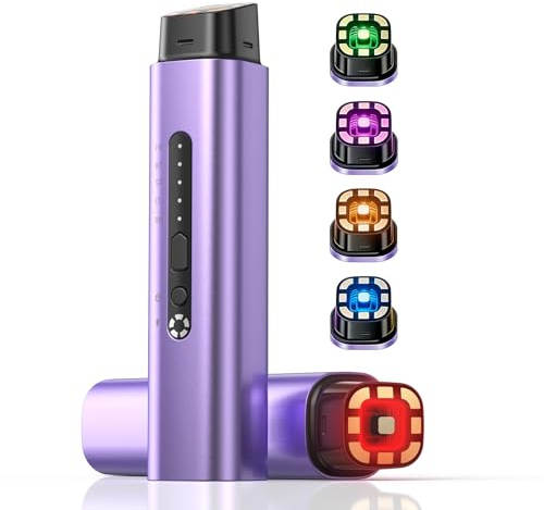 Face Massager Facial Lifting Device, 5-in-1 Led Face Sculptor with EMS Microcurrent, 2X Care for Glow Skincare Device for Neck & Face Contour(Purple)
