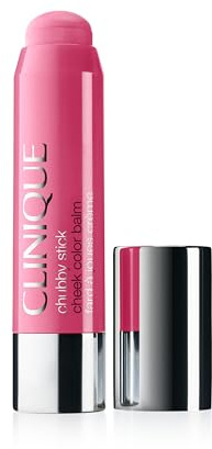 Clinique Chubby Cream Blush Stick Cheek Colour Balm | Blush For Cheeks | Long Lasting + Buildable | Create A Healthy Looking Glow | Perfect For Travel, Poppin' Pink