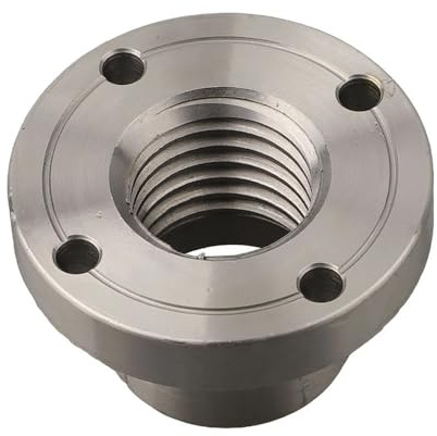 LLMWFA 2/3/4-Zoll-Drehmaschinen-Frontplatte, Flansch-Frontplattenholz, Drehmaschinen-Werkzeugzubehör, gefertigt mit präzisem 1-8TPI-Gewinde(4inch)