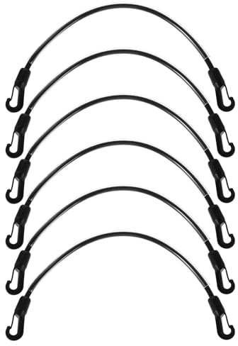LOLIPPYY 6 Stück Elastische Pferdedecken Beinriemen 56cm mit Doppelseitigen Clips Wetterfester Ersatz Schweifriemen für Pferde Winterdecken