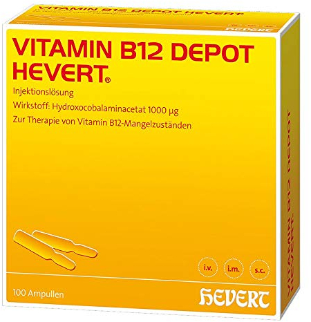 Vitamin B12 Depot Hevert bei Vitamin B12-Mangel, 100 St. Ampullen