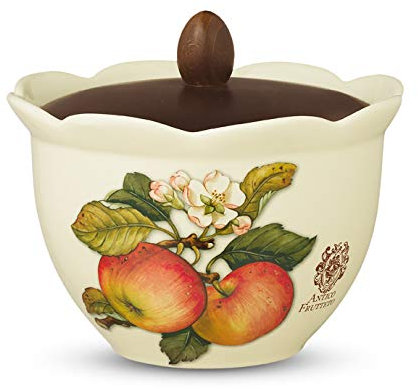 Biscottiera in ceramica c/coperchio in legno collezione Antico Frutteto Nuova Ce