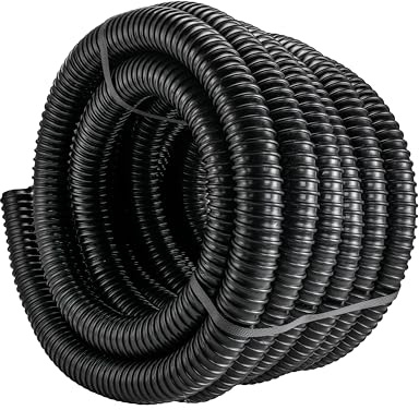 50mm (2) Corrugated Flexible Pond Pump/Filter/Waterfall/Drainage Pipe Also Ideal for hydroponics and Suction Hose (10) Meter Length