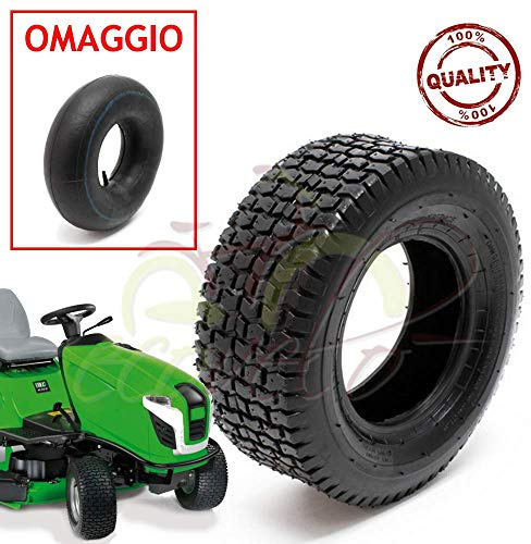 Union EGB06TXU Pneumatico + Camera d'Aria 13 X 5.00-6 Rinforzato per TRATTORINO Tosaerba Gomma COPERTONE Giardinaggio Garden