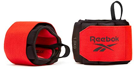 Reebok Flexlock Gewichte - Handgelenk & Knöchel - Schwarz, Rot - Nylon, Polyurethan - Trainingsgewichte - Modern - Klettverschluss