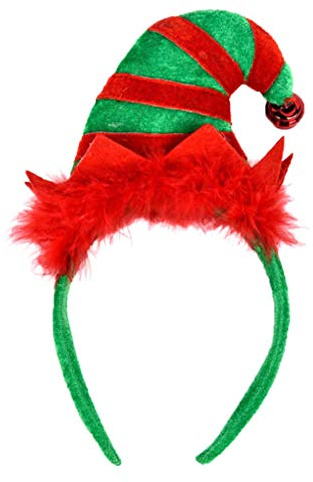 Beaupretty Christmas Headband Headband Hat Headband Santa Headwear with Bells for Women Girls Christmas Costumes Party Favors