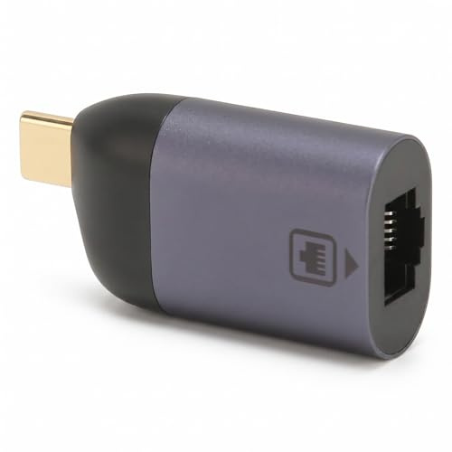 Zunate Adaptador USB C a Ethernet, Adaptador Tipo C Hembra a RJ45 con Velocidad de Transmisión de 1000Mbps Adaptador de Red LAN Gigabit para Computadora Portátil, Teléfonos Móviles