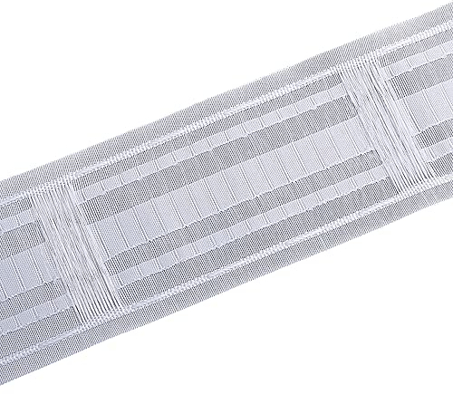 WANYIG Gardinenband Schlaufenband zum Aufnähen 85MM Universal Kräuselband, Universalband Gardinenkräuselband Vorhang Reihband band Bleistiftfaltenband mit Schlaufen (3M)