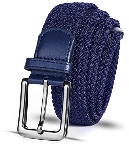 LOVMEAD Elastischer Gürtel Stretchgürtel Geflochten Herren Damen Wert, Golf Stoffgürtel Flechtgürtel Dehnbarer