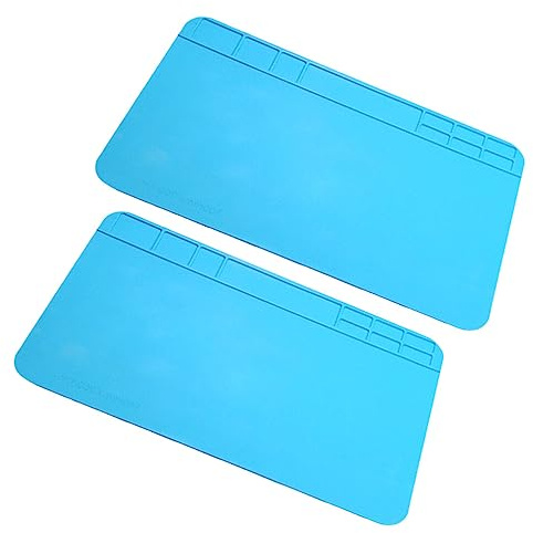 Tapis de Réparation Électronique en Silicone à Grille, Lot de 2