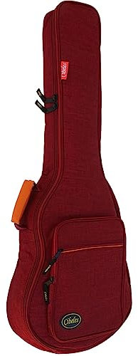cibeles Gitarrentasche für klassische Gitarren und Flamenca, gepolstert, 15 mm, rot, 4/4, Gitarrentasche