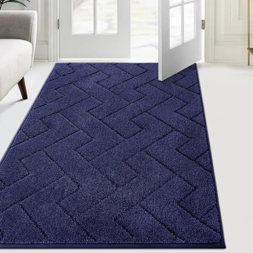 FCSDETAIL Schmutzfangmatte Innen 86 x 150 cm, rutschfeste Fußmatte, waschbar Sauberlaufmatte, absorbierend Türmatte, Fussmatte Teppich für Hund, Eingang, Haustür & Flur
