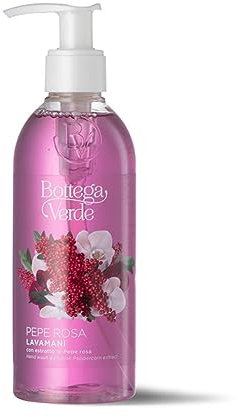 Bottega Verde - Pepe Rosa, Lavamani, 250 ml, con Estratto di Pepe Rosa