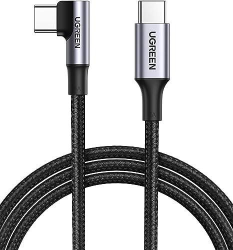 UGREEN US334-70645B USB-C 2.0 a USB C macho a macho, cable trenzado, 2 m, negro