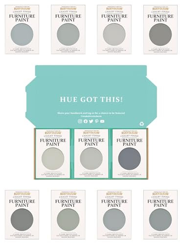 Rust-Oleum Furniture Paint in Chalky Finish – Dusky Greys Tester Box