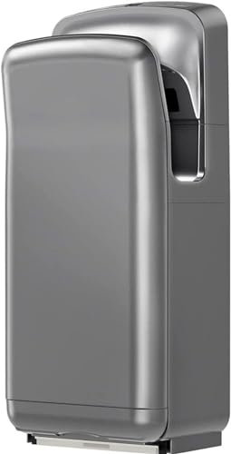 XNASU Asciugamani Elettrico, Asciugamani da Bagno Asciugamani da Bagno con Filtro Asciugamani Automatico Verticale for Ambienti Commerciali e Domestici (Color : Silver)