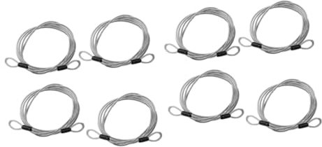 Gatuida 8 Stk treppengeländer treppen geländer hürden absperrungen Seilbefestigung slipräder Seilspanner flaschenzüge umlenkrolle pully Stahlseile Drahtseil hartes Seil Autoabdeckung