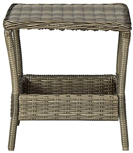 Coavain Gartentisch Outdoor Braun 45x45x46,5 cm Poly Rattan Modernen Eleganz Balkontisch Anderen Außenbereichen Solide Tischplatte Terrasse Esstisch Leichtbauweise Bistrotisch Leicht Umstellen