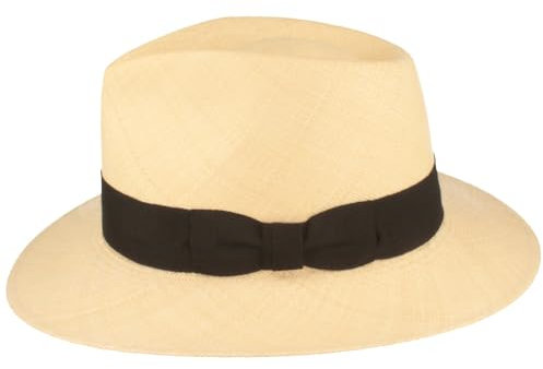 Breiter Extra Fine Bogart Panama Hat from Ecuador Straw Hat Summer Hat - Traditional Handwoven Hat Break Protection - Natural L, natural, L