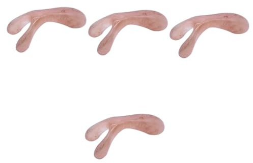 COLLBATH 4 Stück Nasen Schönheitswerkzeug Schaber Kratzer Gesichtsmassage Werkzeug Massagekopf Spa Werkzeuge Gesichtsreinigung Schabbrett Nasen Schönheitsstab Nasenmassagestab