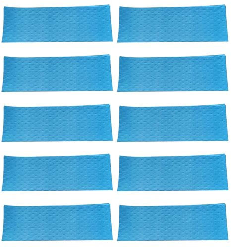 HIAKDOFT 10 pièces Lot de Filtres Papier Anti-graisse pour Hotte de Cuisine Épais Autocollants Découpables Absorbeurs Huile pour Cuisinière et Évier Faciles à Installer et Réutilisables
