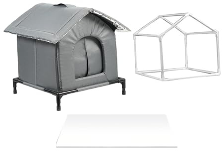 LRXFPIYF Katzenhaus für draußen, Streunerkatzenunterkunft, Haustierhaus, Katzenzelt für den für Winter, Garten, Scheune, draußen
