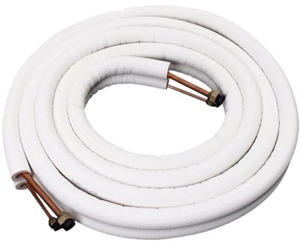 Tuberías de 1/2/3/4/7 metros, accesorios de aire acondicionado de 1/4 y 3/8, for serpentín de aire acondicionado tipo split, kit de cableado(3M)